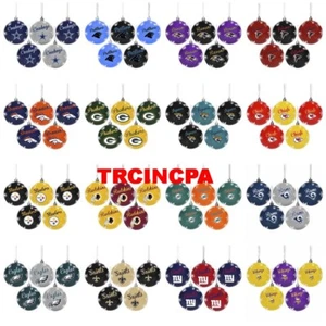 Forever Collectibles-NFL-5 Pack Shatterproof Ball Ornament Set- Pick Your Team - Picture 1 of 18
