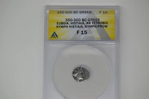 EUBOEA. Histiaea.  350-300 BC. AR tetrobol (14mm). ANACS F-15 - Picture 1 of 5
