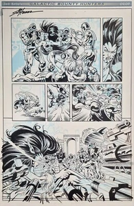 Jack Kirby's Galactic Bounty Hunters #2 página #7 arte original Thibodeaux Hanna - Imagen 1 de 3