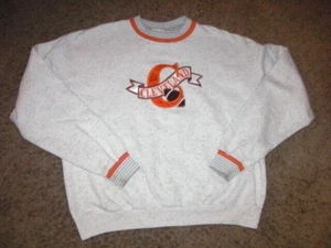 Vintage 90s CLEVELAND BROWNS gray Embroidered made in USA Sweatshirt Women's L - Picture 1 of 6