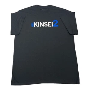 Size Large ASICS Gel-Kinsei 2 Promo Line Black Short Sleeve Graphic T-Shirt USA - Picture 1 of 6