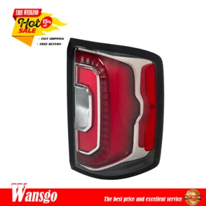 Right Side Rear Tail Light Brake Lamp LED Clear Black For 2016-2018 GMC Sierra - Picture 1 of 11