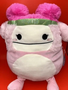 SQUISHMALLOWS Squish-Doo ZYAN the Pink Bigfoot Yeti Sasquatch 14" Plush NWT - Picture 1 of 6