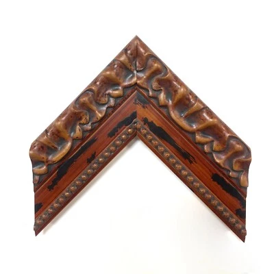 2 3/4" Readymade Wood Picture Frame (Ornate Red) - Image 1 of 4