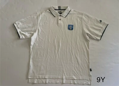 2004 Athens Olympics NBC Short Sleeve Polo Shirt XL/TG White Adidas Climalite - Image 1 of 4