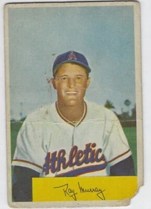 1954 Bowman - #83 Ray Murray Philadelphia A's Catcher Off-Condition BB Card - Picture 1 of 2