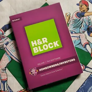 H&R Block 2016 Deluxe Homeowners Investors Federal Tax Only E-file No state - Afbeelding 1 van 3