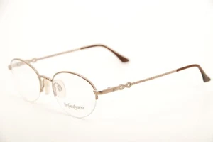 New Authentic Yves Saint Laurent Glasses YSL 4102 Y328 Copper Brown 51mm RX - Picture 1 of 7