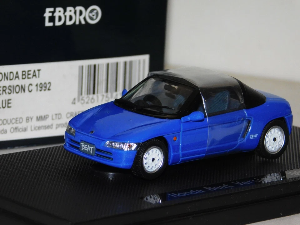 HONDA BEAT 版本 C 蓝色 1992 年 EBBRO 43928 1:43  — 第 1/1 张图片