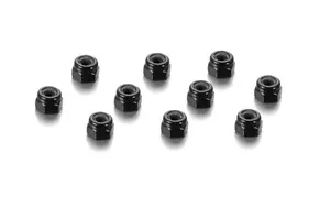 HUDY 296530 10 Dado autobloccante M3 ERGAL ANODIZZATO BLACK Alu Nut M3 - Foto 1 di 1