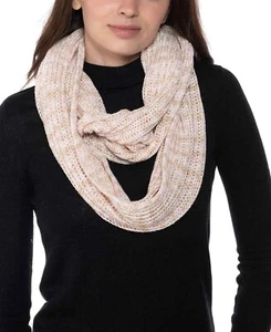 Style & Co Women's Ivory Neutral Marled Space-Dyed Infinity Loop Scarf - Picture 1 of 1