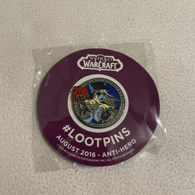 Loot Crate August 2016 WORLD OF WARCRAFT Anti-hero Pin #lootpins - Image 1 of 2