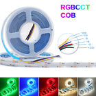 24V 840LED/m High Density RGBCCT COB LED Strip Lights Flexible Tape Rope UK Plug