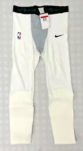 Nike NBA Pro Hyperstrong weiß LARGE TALL gepolsterte Tights AA0753-100 neu mit Etikett - Bild 1 von 7