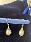 Sea pearl drop earrings