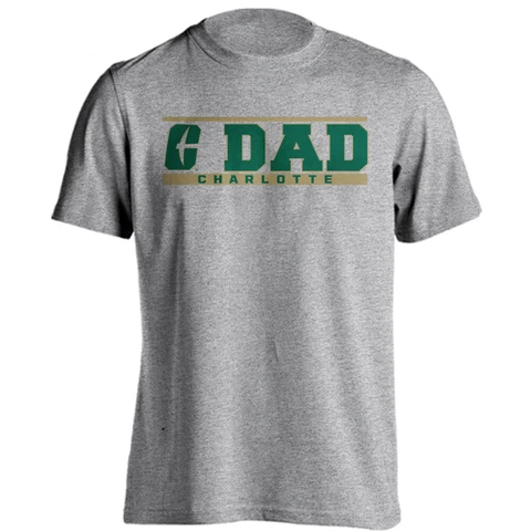 University of NC Charlotte Dad Tee Father Parent Tee Short Sleeve T-Shirt Cover