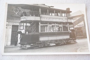 Birmingham & Midland Wednesbury No. 19 Car Tramways Tram Postcard - Picture 1 of 2