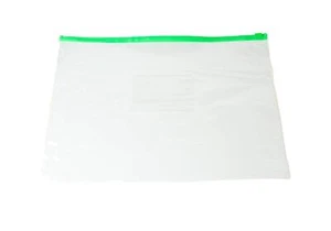 120 x A3 Green Zip Zippy Bags -Document Clear Plastic Transparent Storage Wallet - Picture 1 of 1