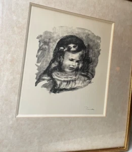 Pierre Auguste RENOIR Lithograph Claude Renoir The Head Lowered - Picture 1 of 16
