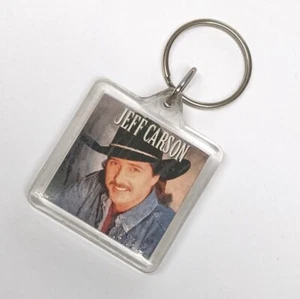 Vintage Jeff Carson Country Music Lucite Keychain - Bild 1 von 4