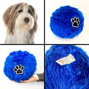 NEU - Weicher flauschiger großer Hundeball für BEARDED COLLIE - Bild 1 von 5
