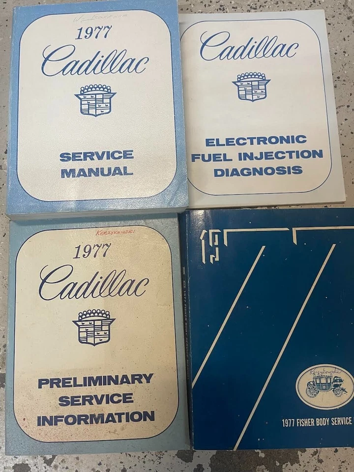 1977 CADILLAC ELDORADOFLEETWOOD DEVILLE SEVILLE Магазин Сервис Ремонт Ручной Набор - Изображение 1 из 4