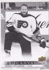 22/23 UD EXTENDED CANVAS NICOLAS DESLAURIERS BLACK PARALLEL #327 - Picture 1 of 1