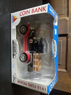 Citgo Gearbox 1918 Ford Runabout Pickup Truck Collectible Coin Bank Unopened - Image 1 of 4