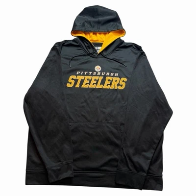 Pittsburgh Steelers NFL Equipo Ropa Negro Amarillo Sudadera con Capucha Talla XXL Foto 1 de 4