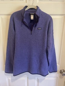 Suéter Patagonia Mujer Pullover 1/4 Cremallera Mejor Chaqueta Polar Talla Grande L Púrpura - Imagen 1 de 7