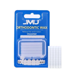 JMU Orthodontic Wax for Braces 1 Pack, Precut 50 Braces Wax Dots,Unscented - Picture 1 of 6
