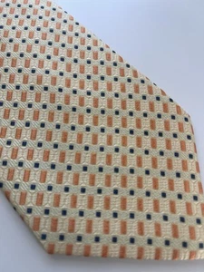JoS A Bank Mens Silk Necktie Geometric Yellow Tie 59”X 3.75” - Picture 1 of 6