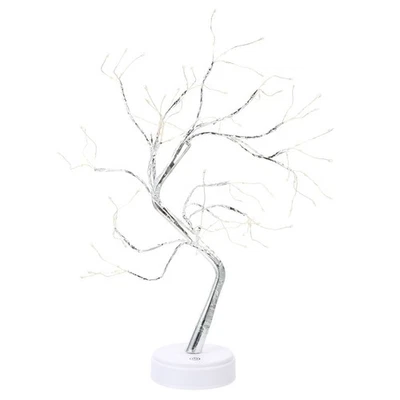  Lampada a led in filo di rame Lampada ad albero Interruttore a sfioramento - Immagine 1 di 4