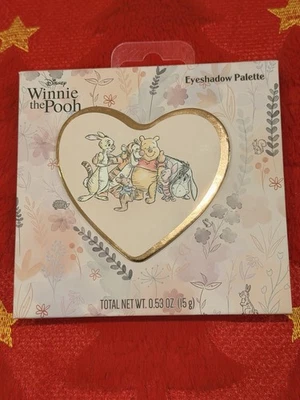 Disney Winnie The Pooh Heart Shaped Eyeshadow Palette With Mirror 12 Colors NEW - Image 1 of 4