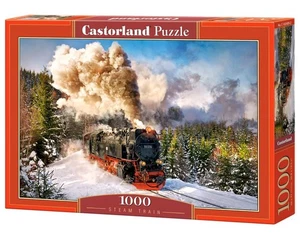 Castorland 1000 Piece Jigsaw Puzzle Steam Train Mountain Train Locomotive Puz... - Picture 1 of 7