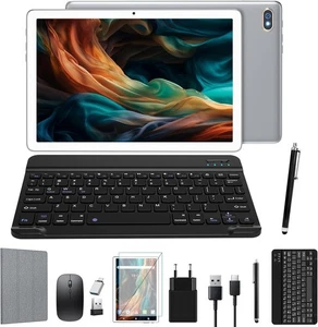 Tablet mit Tastatur Maus Stift und Hülle, 4GB RAM+128GB ROM(TF 1TB), Octa-Core 2 - Bild 1 von 6