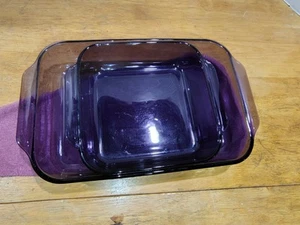 Vintage Pyrex Amethyst lila Lasagne Kasserolle 233 & Brownie 222 Konvolut!! - Bild 1 von 10
