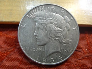 Dólar de plata de la paz de los Estados Unidos 1934 lote de $1 B - sin precio base - envío y devolución gratuitos EE. UU. - Imagen 1 de 3