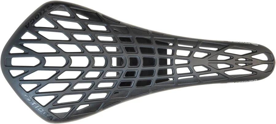 Asiento BMX Tioga D-Spyder Evo - reforzado con carbono, pivotal, ultraligero 125 g Foto 1 de 4