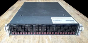 Supermicro CSE-216 SAS3 12Gb/s 12G SFF-8643 24x SSD HDD 2x Super cichy zasilacz NT - Zdjęcie 1 z 18