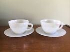 Vintage Fireking U.S.A Aurora Lustre Ware 2 X Cups And Saucers