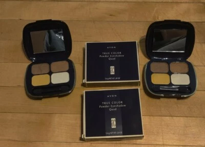 Avon True Color Powder Eyeshadow Quad 202 molten bronze sweet honey NOS lot of 2 - Image 1 of 4