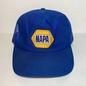 NAPA Racing USA Made Trucker Hat Patch Snapback Blue Mesh Made in Louisville - Picture 1 of 6