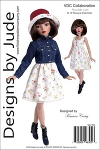 Bucket List Doll Clothes Sewing Pattern for Ellowyne Dolls Tonner - Picture 1 of 10
