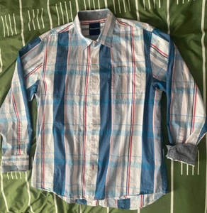 TOMMY BAHAMA Mens Multicol Long Sleeve 78% Silk/22% Cotton LARGE Button Up Shirt - Picture 1 of 6