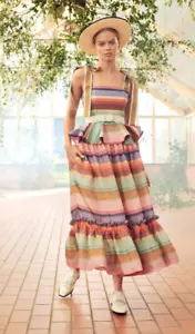 BNWT Zimmermann Lovestruck Rainbow Skirt, Size 1, AU 8-10, RRP $1100 - Picture 1 of 2