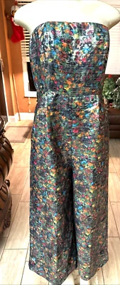 Anthropologie - Mono Capri Ancho Maeve Palazzo Floral Talla 6 6b Foto 1 de 4