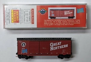MTL Micro-Trains Special Run 2.45 Great Northern GN 15467 Graffiti Boxcar - Imagen 1 de 1