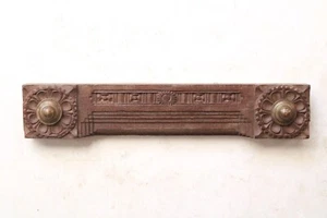 Antique Home / Garden / Wall Decor Vintage Wooden Lintel Panel Solid Beam Plaque - Picture 1 of 5