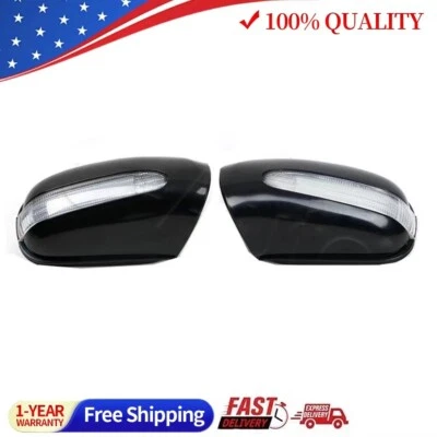 Cubierta de carcasa de espejo de puerta L+R 2 piezas para Mercedes Benz W220 W215 S320 S430 Foto 1 de 4